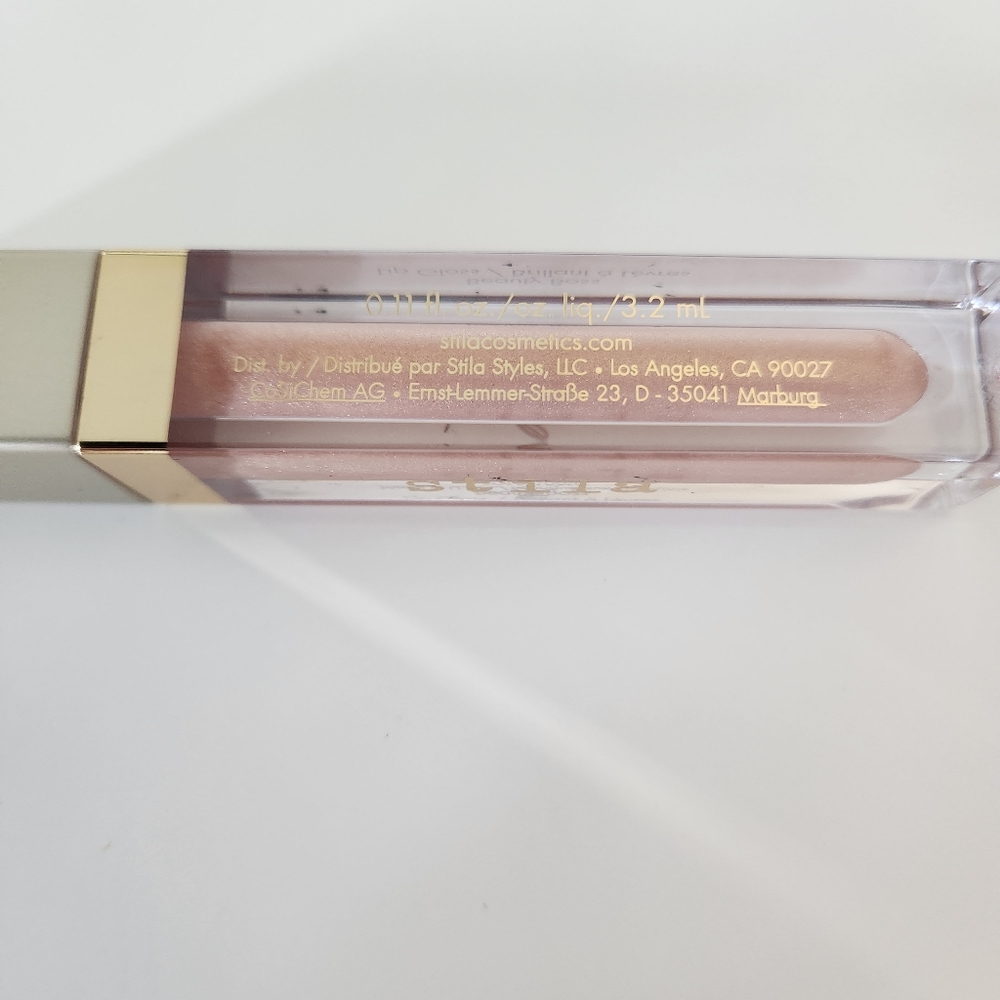 Stila Beauty Boss Lip Gloss Golden Parachute Shimmer Nude Gold BNWOB - Picture 2 of 5
